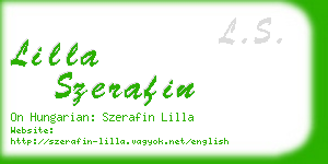 lilla szerafin business card